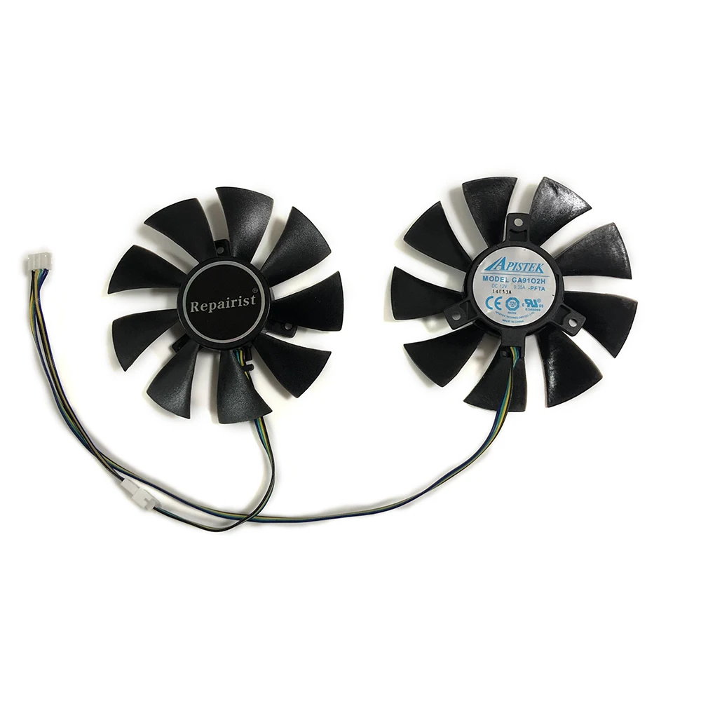 2 шт./компл. 85 мм GA91O2H GPU VGA охлаждающий вентилятор для ZOTAC GTX 1070 мини GeForce GTX1060 AMP Edition