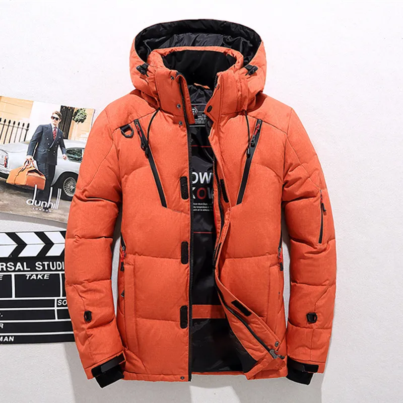 

High quality men's winter jacket thick snow parka overcoat white duck down jacket men wind breaker brand Tace & Shark down coat