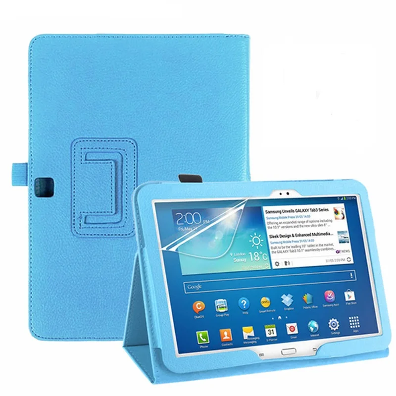 Чехол для Samsung Galaxy Tab 4 10 1 T530 искусственная кожа чехол книжка Tab3 1|Чехлы планшетов и