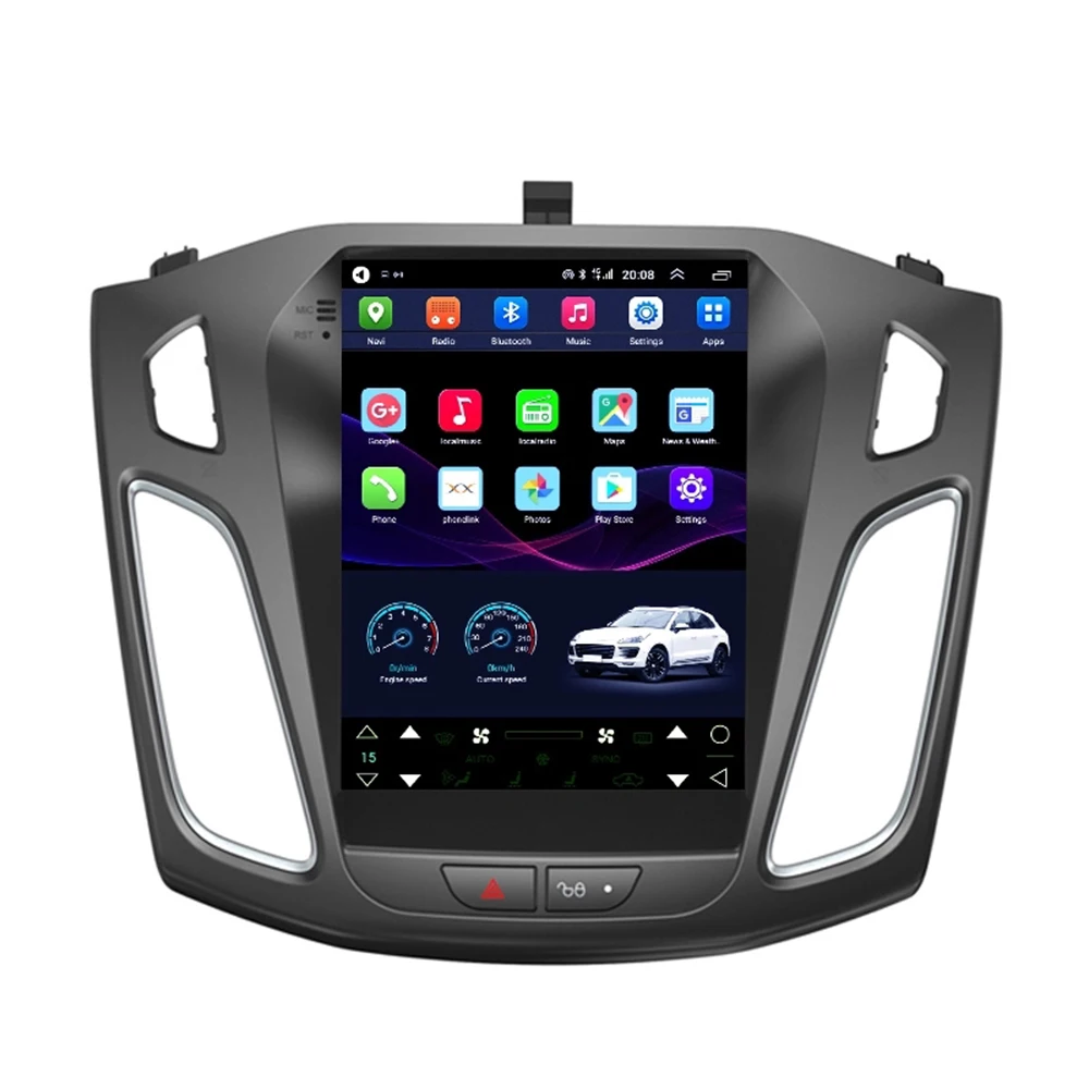 9," Tesla стиль экран android 8,1 gps автомобильное радио для Ford Focus 2012- Автомобильный мультимедийный bluetooth с 4g lte беспроводной сети
