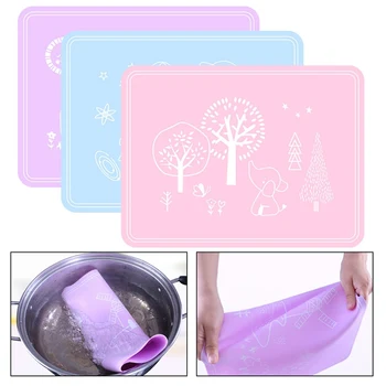 

1 Pc Non-stick Siliconen Mat Rolling Deeg Liner Pad Gebak Cake Bakvormen Pasta Meel Tafel Vel Keuken Gereedschap