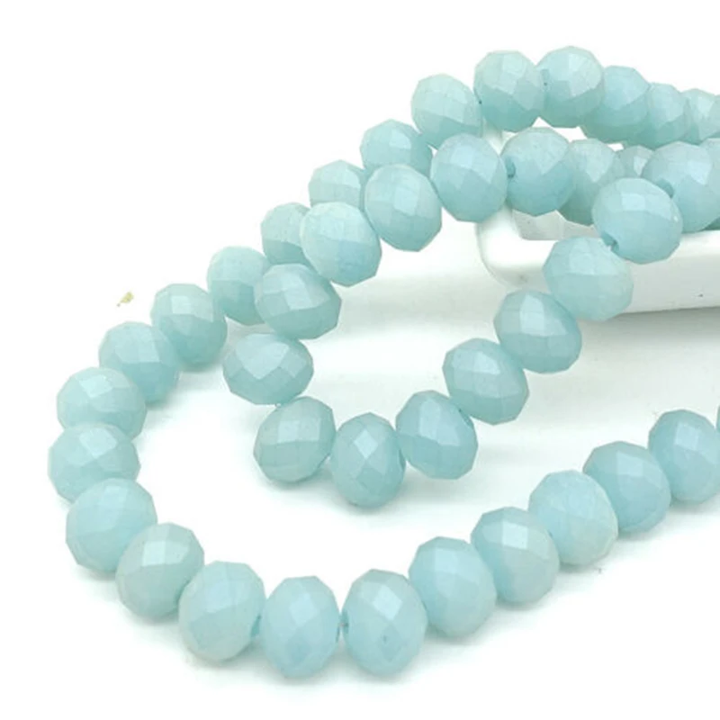 Компоненты светильник-Голубой матовый Кристалл чешские бусины Rondelle биконус