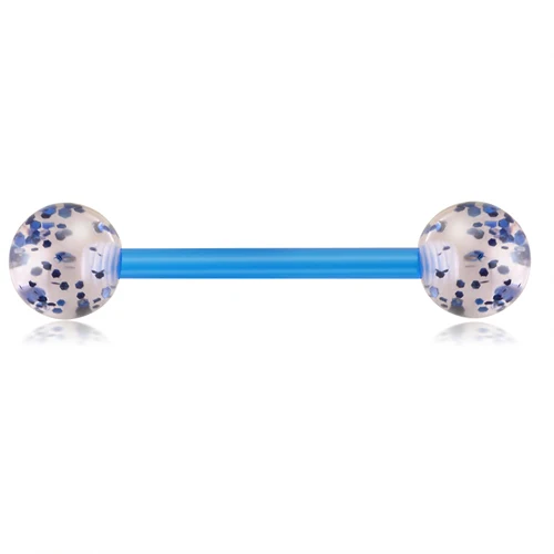 UV blue JUNLOWPY 14 г кольца для языка соска прямые штанги ушной бар хирургические Стальные Шпильки для пирсинга ювелирные изделия Серьга из хрустального волоса 1 шт - Окраска металла: UV blue