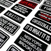 Purchase Written Words Cloth Mend Decorate Iron-On Patches: Buy Apparel Sewing Decoration Applique Sew-On Patches for Clothing Online - Image 3