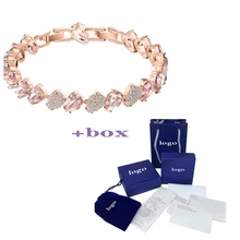 SWA Мода личность осень зима MULIER розовое золото розовый Капля воды браслет 5427973 отправить подруге лучшие аксессуары