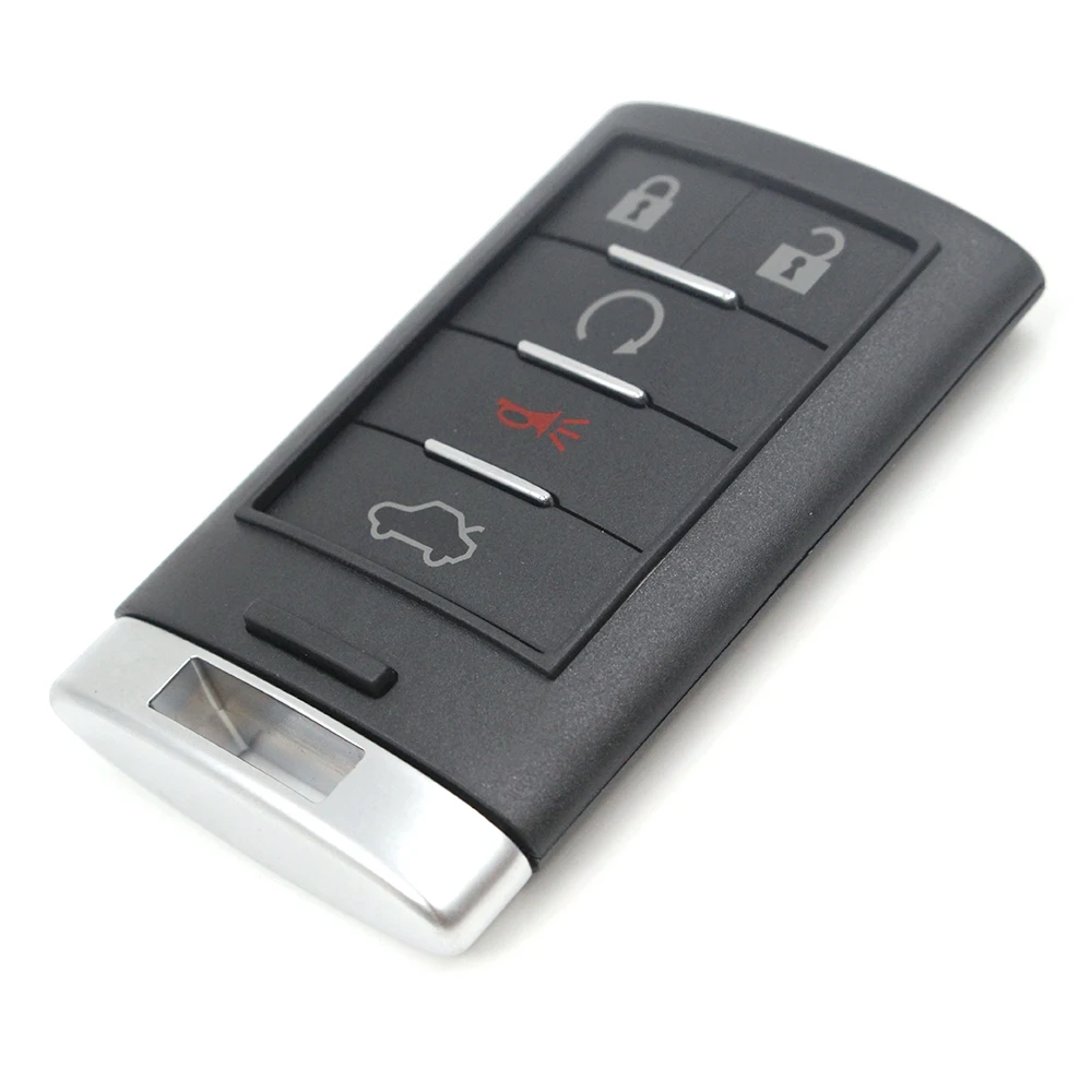Keyecu 5 кнопки дистанционный ключ-брелок от машины 315 МГц для Cadillac CTS 2009 2010 2011 2012 2013 STS 2008-2011, FCC, аддитивного цветового пространства: M3N5WY7777A