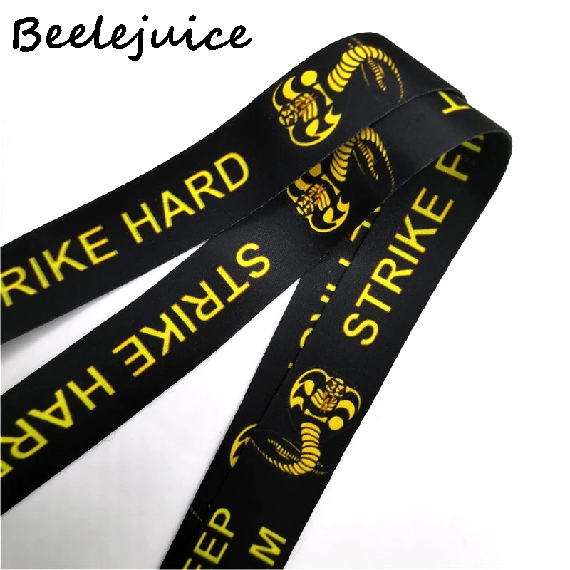 Кобра kai змеиные буквы фильм 90s винтажный шейный ремень Lanyards ID значок держатель для карт брелок для мобильного телефона ремень подарки украшения