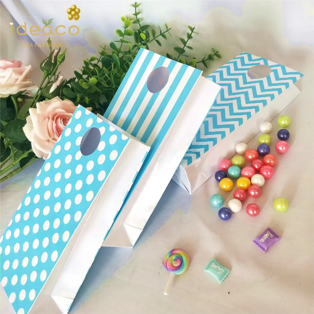 blue gift candy paper bags wedding5