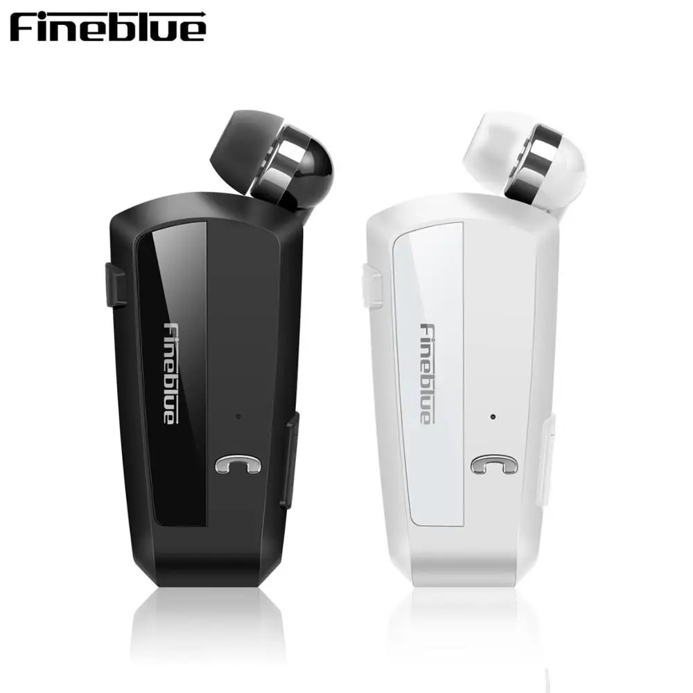 Newest Fineblue F990 Wireless Bluetooth earphones neck clip on telescopic type business Sport stereo head phones Vibration Wear