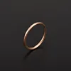 316 Stainless Steel Rounded Thin Rings Women Girls Small Circle Ring Jewelry 1.5mm Rose Gold Silver Color Size 4 5 6 7 8 9 10 11 4