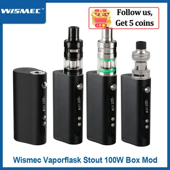 

Clearance 100W Original Wismec Vape Forward Vaporflask Stout TC Box Mod TC/VW/Bypass Vs Wismec R80/Sinous P80 E-Cig