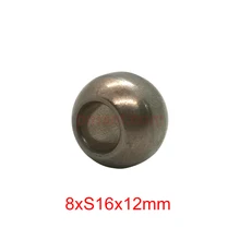 

2022 8x16x12mm 3pcs/lot 8mm iron brass bearing electrical fan motor round 16mm outer spherical fe cu copper oil sintered bushing
