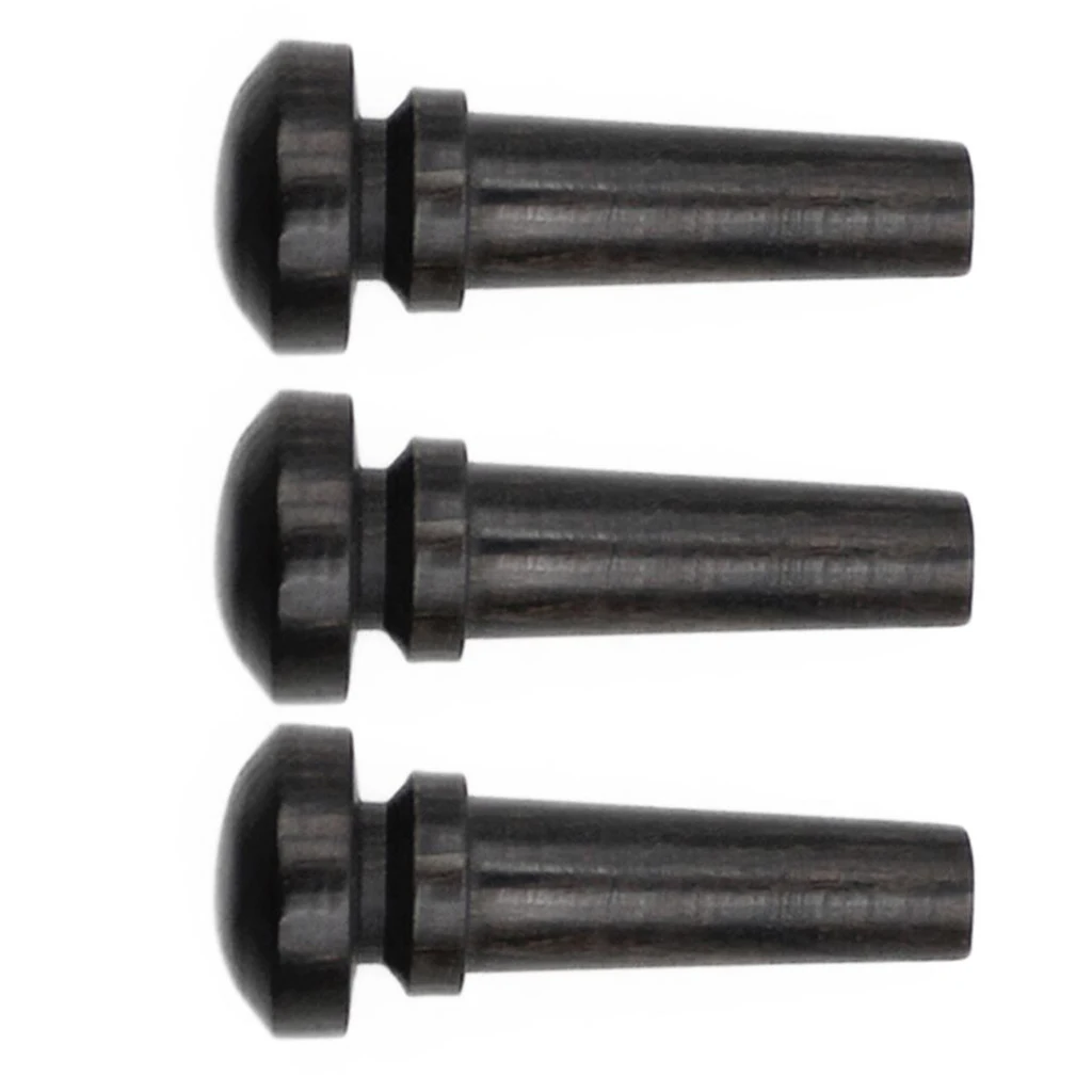 10Pcs Ebony Tail Nail Endpins Für 3//4 4//4 Violine Zubehör