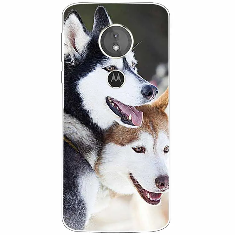 Animal Design TPU Soft Silicone Clear Case for Motorola Moto G6 Series