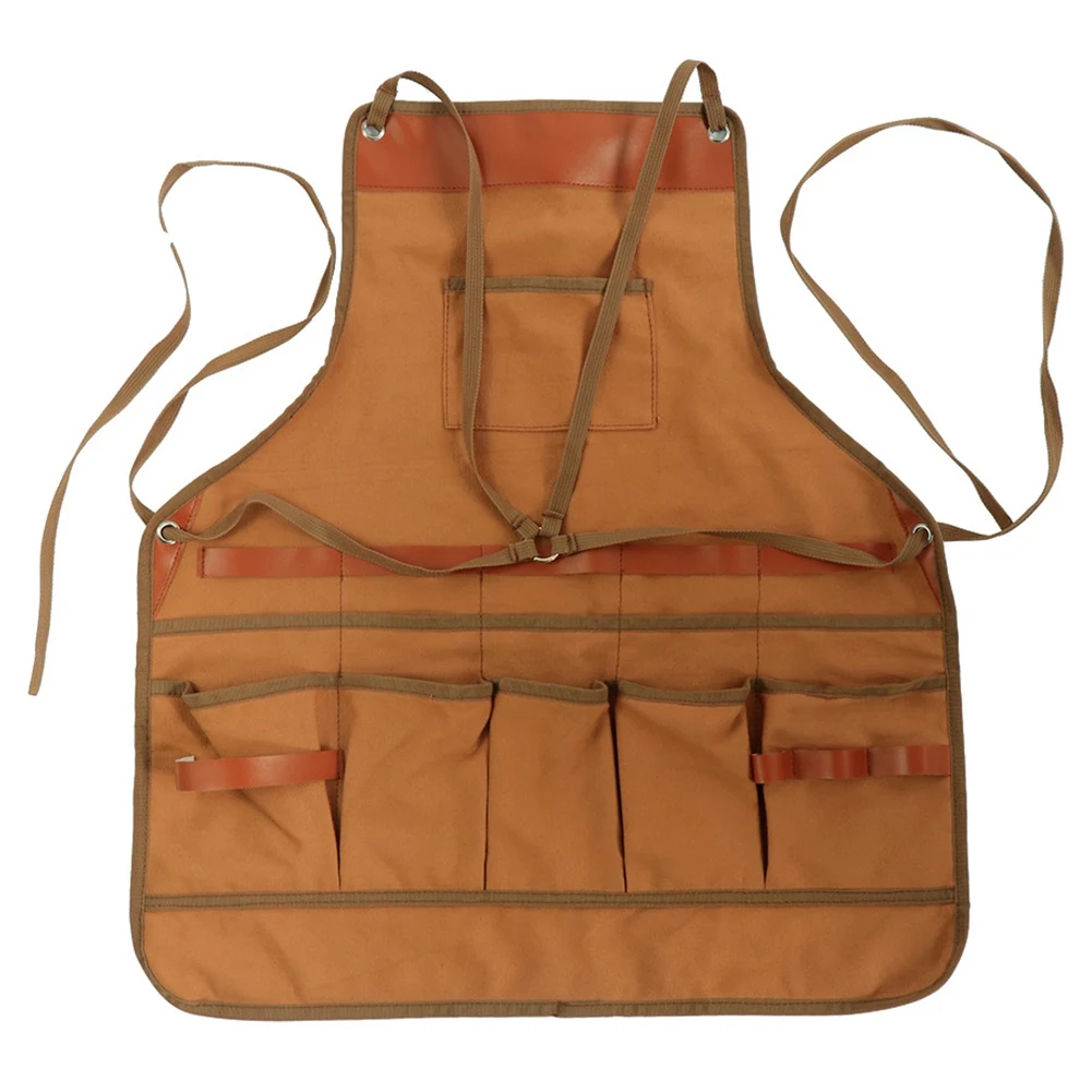 Outdoor Camping Multifunctional Canvas Apron Garden Tool Storage Overalls BBQ Barbecue Protective Clothing | Дом и сад