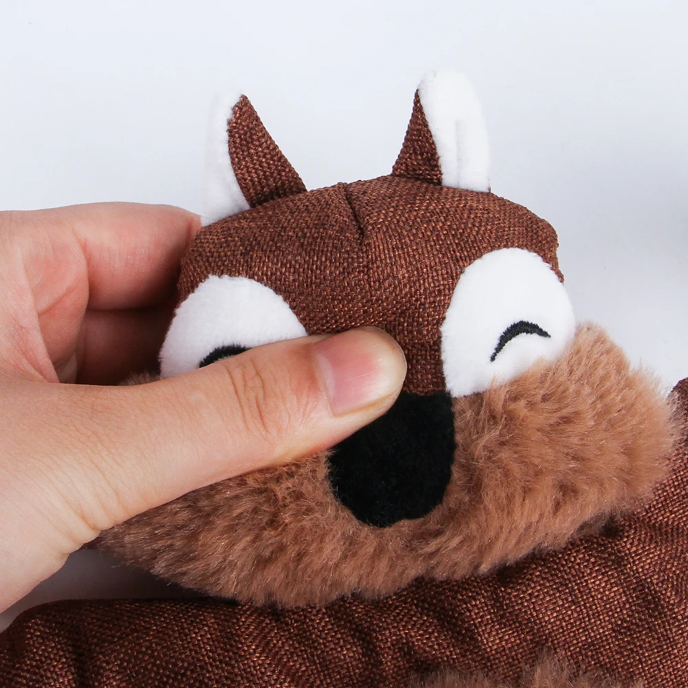 Super soft plush pet toy dog vocal pet supplies wear resistant bite resistant simulation fox tiger for large dog toys squeaking