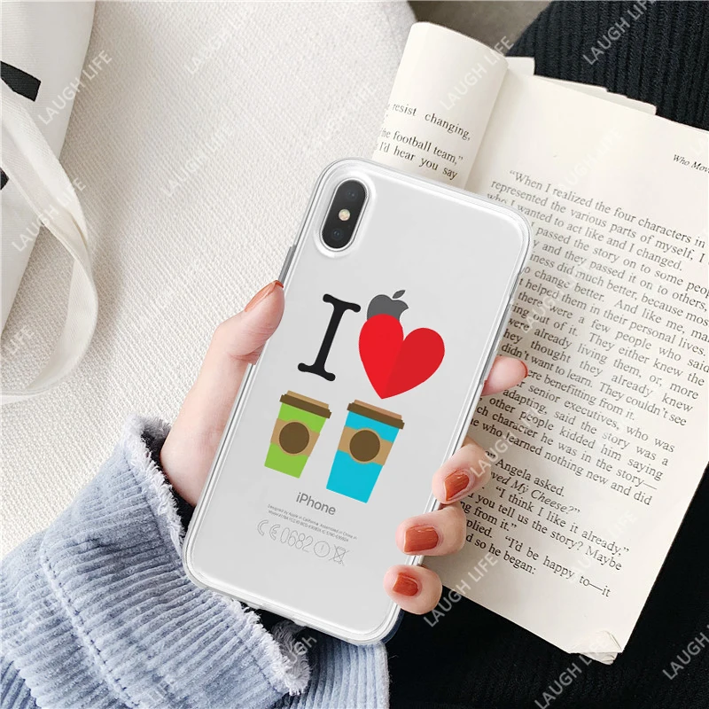 Letters Transparent Phone Case For iPhone 11 Pro Max XR XS Max X XS Case Cover Luxury Soft Tpu Cover for iPhone 6 S 7p 8p 5 s se