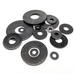 High - Quality Black Grade 8.8 Steel Oversized Flat Washers - 10pcs M10x28x2m