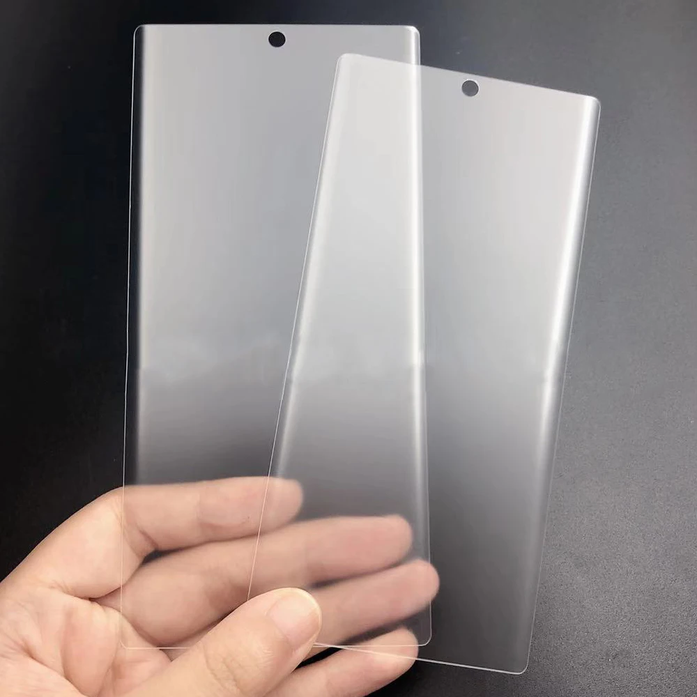 Полное покрытие жидкого УФ клея матовое закаленное стекло для samsung Galaxy S10 Note 10 S9 S8 Plus Защитная пленка для экрана