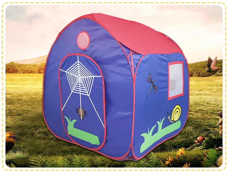 Напрямую от производителя детская игровая палатка с принтом для детей портативный складной тент для игр на открытом воздухе