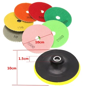 

8Pcs Polishing Pads 460775 4 Inch Granite Concrete Marble Grinding Disc