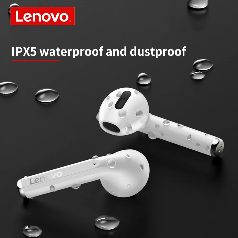 Original Lenovo LP2 TWS Wireless Earphones Bluetooth 5.0 Headset Dual Stereo Bass Touch Control VS Lenovo  LP1 Update ACC Sound
