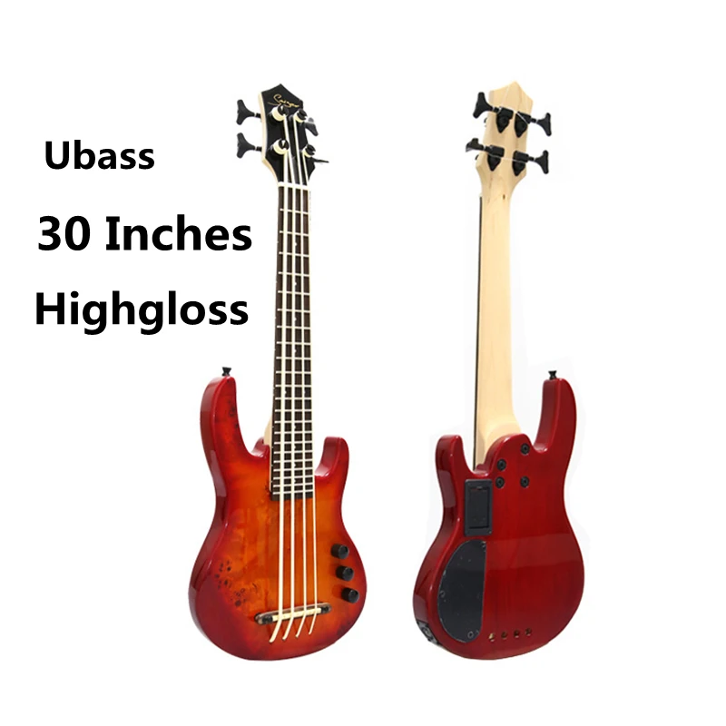 Фото Электрическая укулеле Ubass бас-гитара 30 дюймов 4 струны | Спорт и развлечения