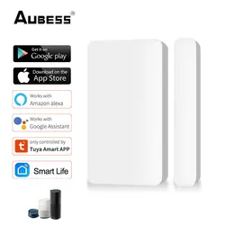 Tuya WIFI Wireless Door Window Alarm Sensor Magnetic Switch Contact Detector Signaling For Intruder Security Alarm System