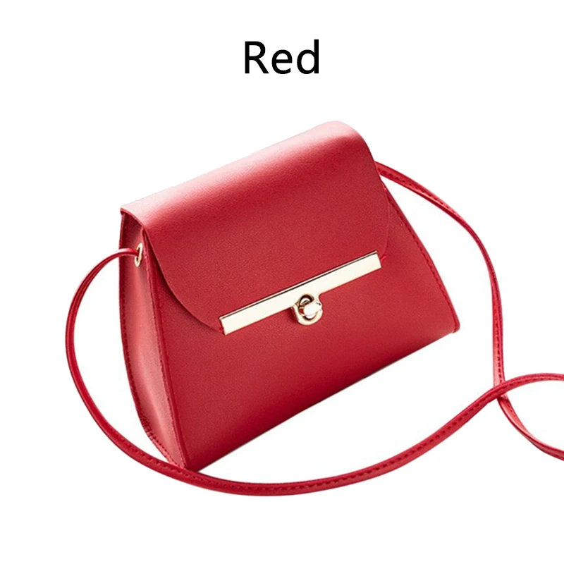 1 шт. Winmax модные женские сумки через плечо с цепочкой для девочек дизайнерская сумочка клатч дамская сумка с металлической пряжкой - Цвет: Красный