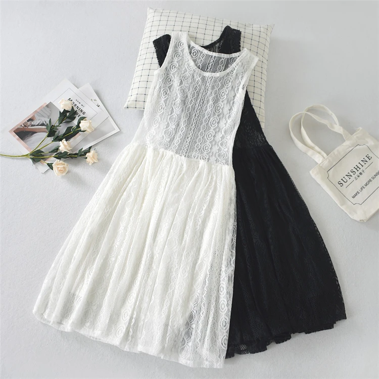 lace bottom slip dress