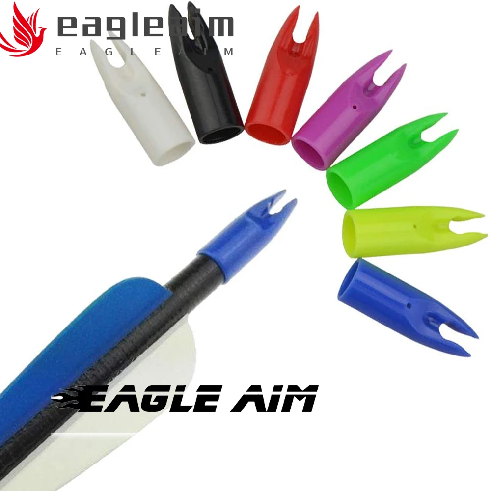 

36-Pack Archery Arrow Nocks Plastic Nocks Replacement Arrow Tail Glue Hunting On 7mm Arrow Shaft for DIY Arrows End Accessory