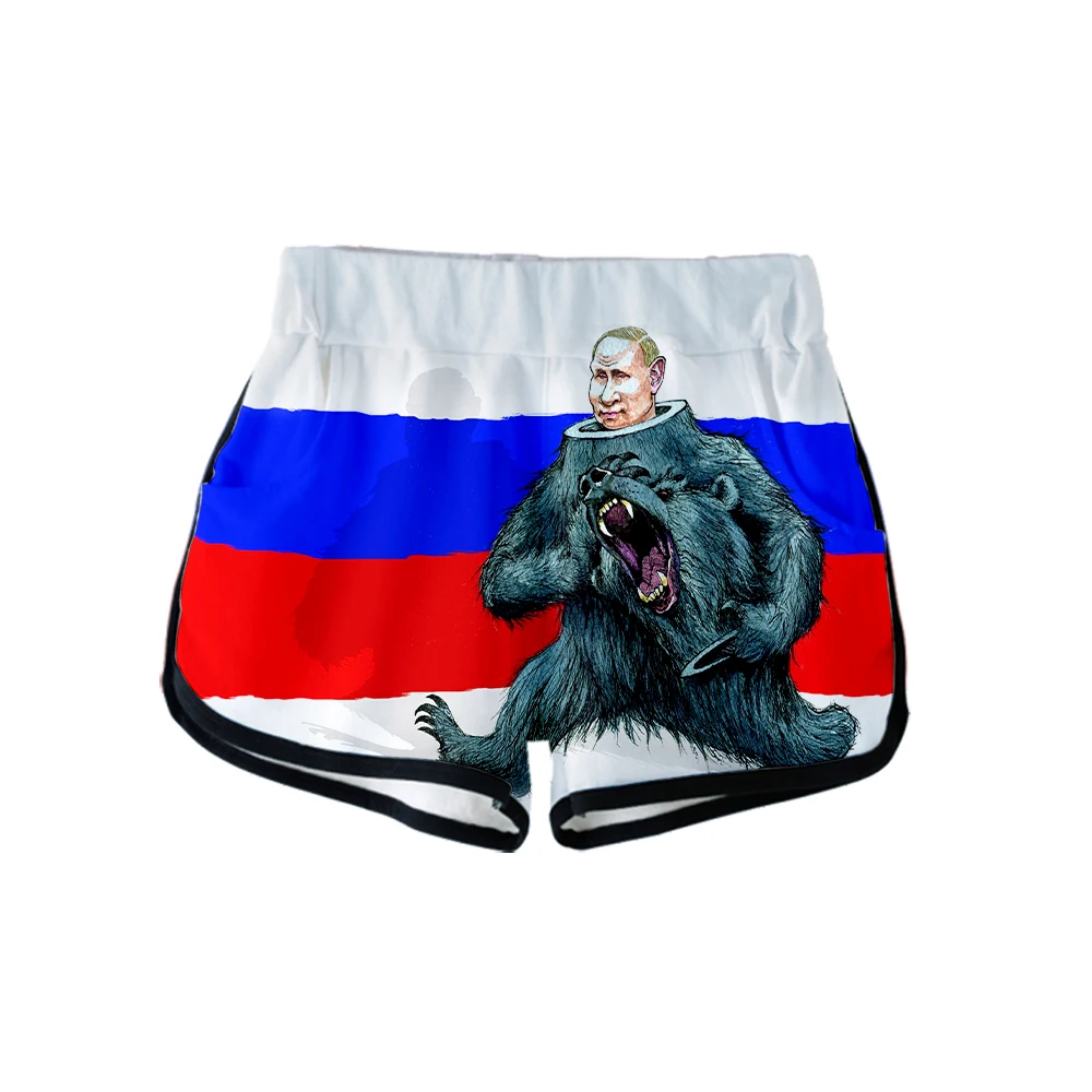 Putin Print Sport Shorts Sexy Women Fashion Popular Casual Harajuku Shorts Skinny Hot Sale