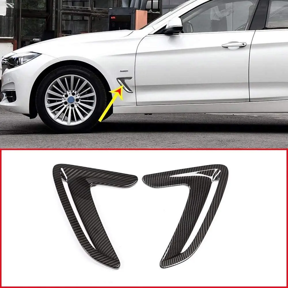 For BMW 3 Series GT Gran Turismo F34 2013-2017 ABS Chrome Side Air Vent  Cover Hood Intake Bezel Fender Car Accessory