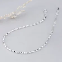 Южная Корея посеребренный ножной браслет-светильник в виде песка регби маленькие рисовые зерна ножной браслет из бисера ножной браслет