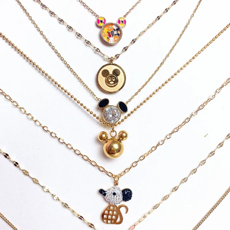Аксессуары для куклы из мультфильма Disney голова Микки Мауса титановая сталь K