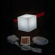 13 см светодиодный квадратный Ночной светильник, светящийся декоративный светодиодный светильник-куб для настольной лампы/светильник для комнаты, декоративный, 10 шт