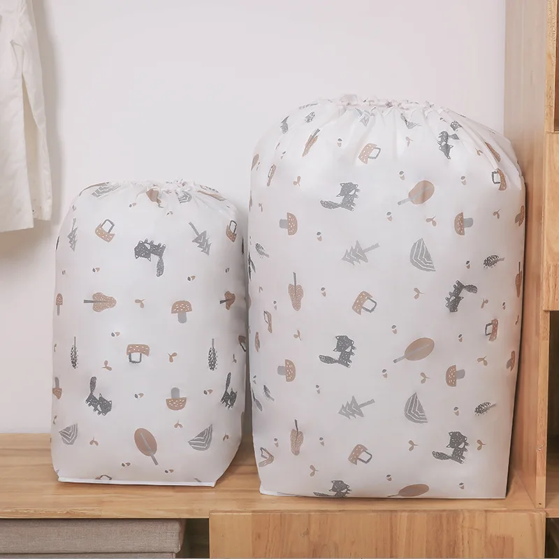 

Household Large Quilt Storage Bag Waterproof Moisture Beam Finishing Bag Cartoon Moving Packing Bag Underbed Storage Cloth Bag
