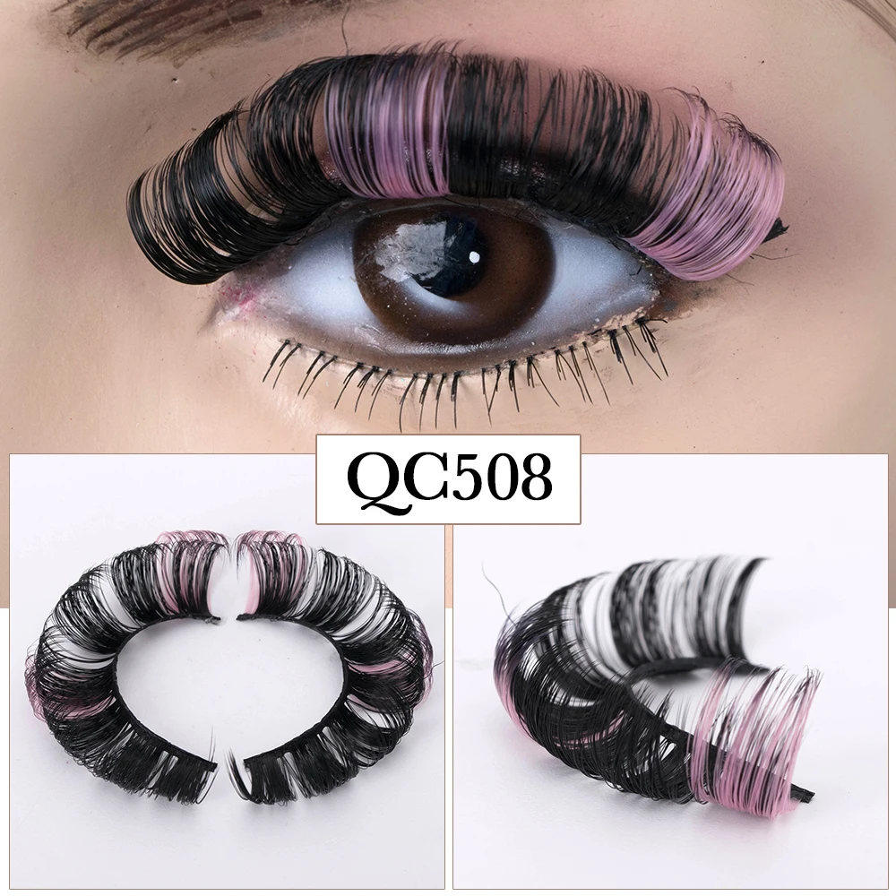 

color Lashes D Curl 8-25mm Russian volumes Mink Lashes 3D Mink Eyelashes Lashes Reusable Fluffy False Lashes russian extensions