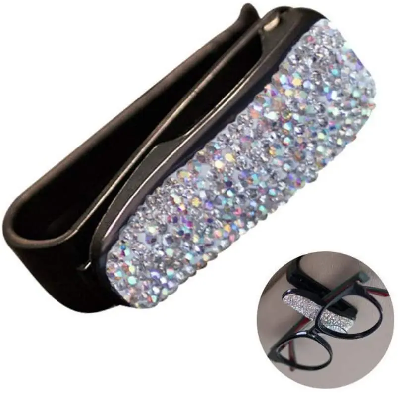 Fastener Clip Diamond Car Sun Visor Glasses For volvo XC60 S60 XC90 V70 Opel Astra H G J Insignia Mokka Toyota Avensis Rav4 Ford |