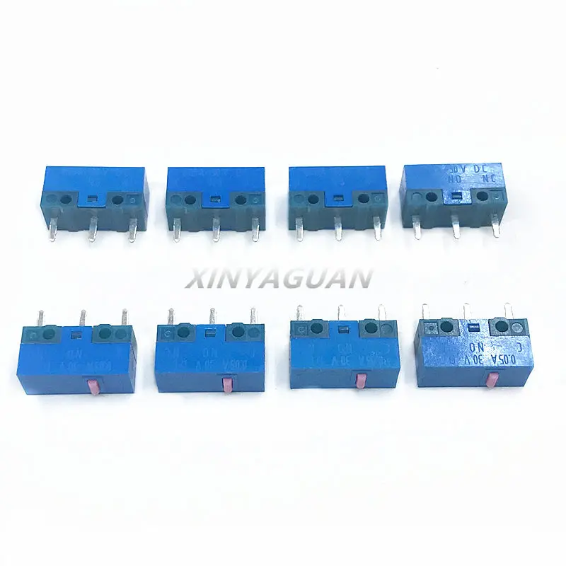 Free Shipping 8pcs Lot Huano Mouse Micro Switch Blue Shell Powder Point 80 Million Times 0 78n Computer Mouse 3pin Button Switch Switches Aliexpress
