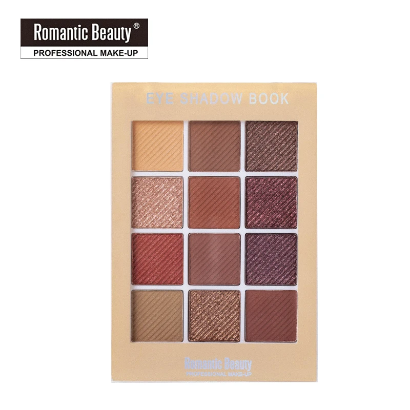 Палетка теней для век Beauty Glazed 12 цветов красочные тени блестящий хайлайтер