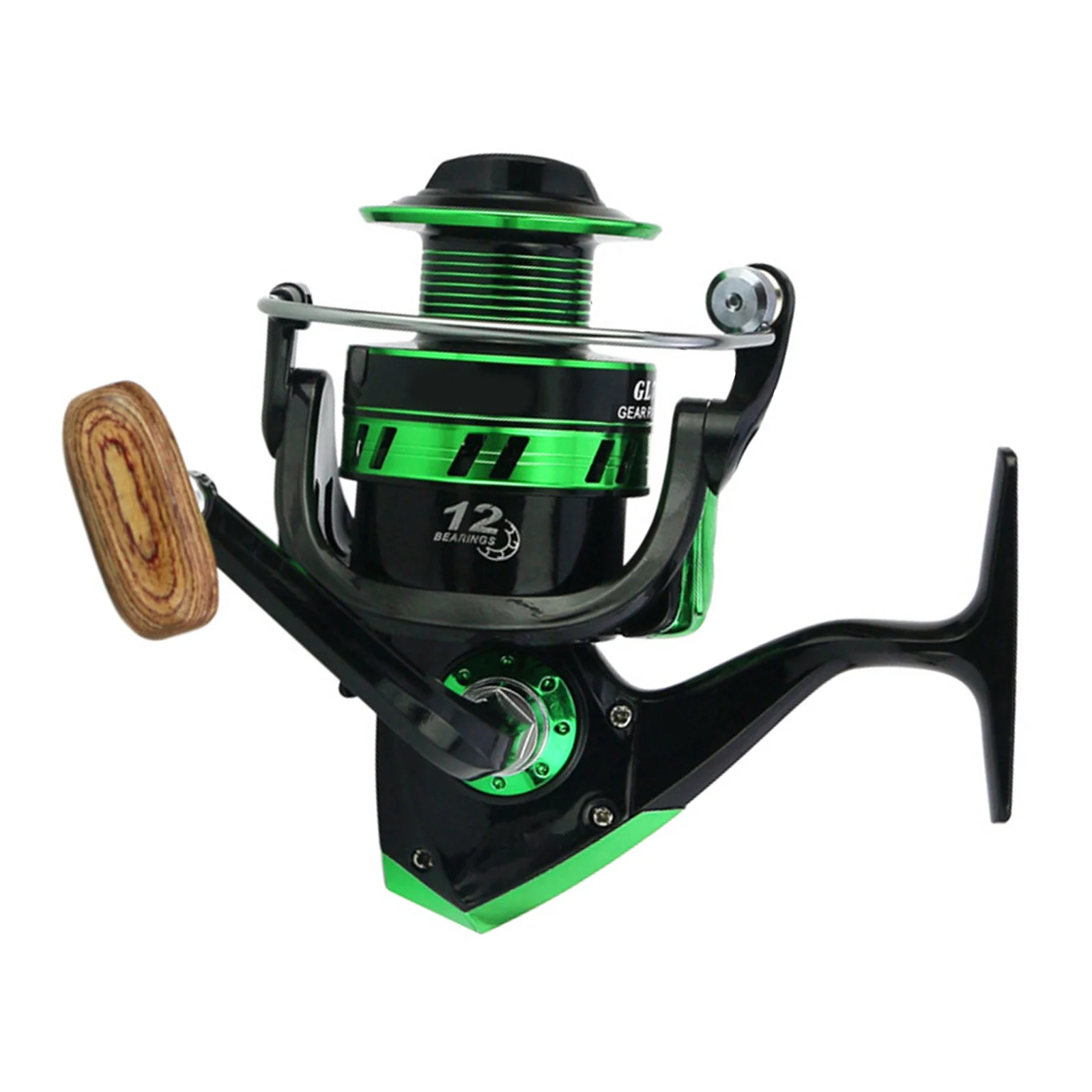 

GL series rotating fishing reel 12BB 5.5:1 high quality left and right rotating ball bearing metal reel fishing tackle