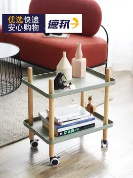 

Mini Removable Corner Table Nordic Living Room Sofa Cabinet Bedside Table Creative Small Apartment Cart Coffee Table