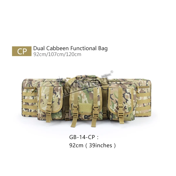 GB-14-CP 130 см/52 дюйма Длина военные сумки 600D Оксфорд двойная тактическая сумка CS страйкбол пистолет винтовка сумки для мужчин рыбалка охота Пешие прогулки - Цвет: GB-14-CP
