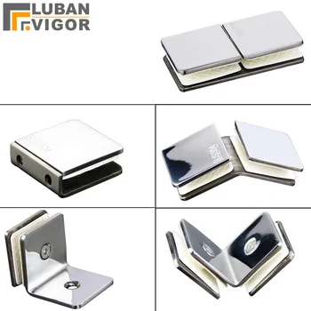 

304 Stainless steel Square glass clamp,shower retaining clip,finish mirror surface,never rust, many shape,bathroom accessories