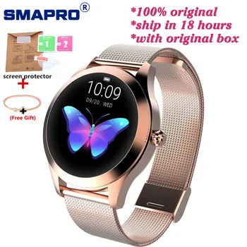 

IP68 Waterproof Smart Watch Women Lovely Bracelet Heart Rate Monitor Sleep Monitoring Smartwatch Connect IOS Android KW10 band