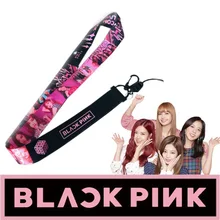 Kpop blankpink мобильный телефон шнурок ключевой ремень для IPhone камеры USB держатель ID карты имя значок держатель ключи Мультяшные шнурки