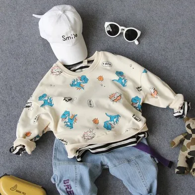 only sweater Только футболка 1 предмет, новинка года, осенний свитер с круглым вырезом и надписью для мальчиков Модная стильная футболка с длинными рукавами для мальчиков на весну-осень - Цвет: only sweater