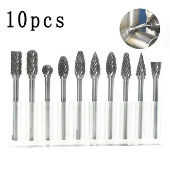 

Supplies Rotary Burr Set Tungsten Carbide 1/4Inch Shank Tool For DIY Woodwork