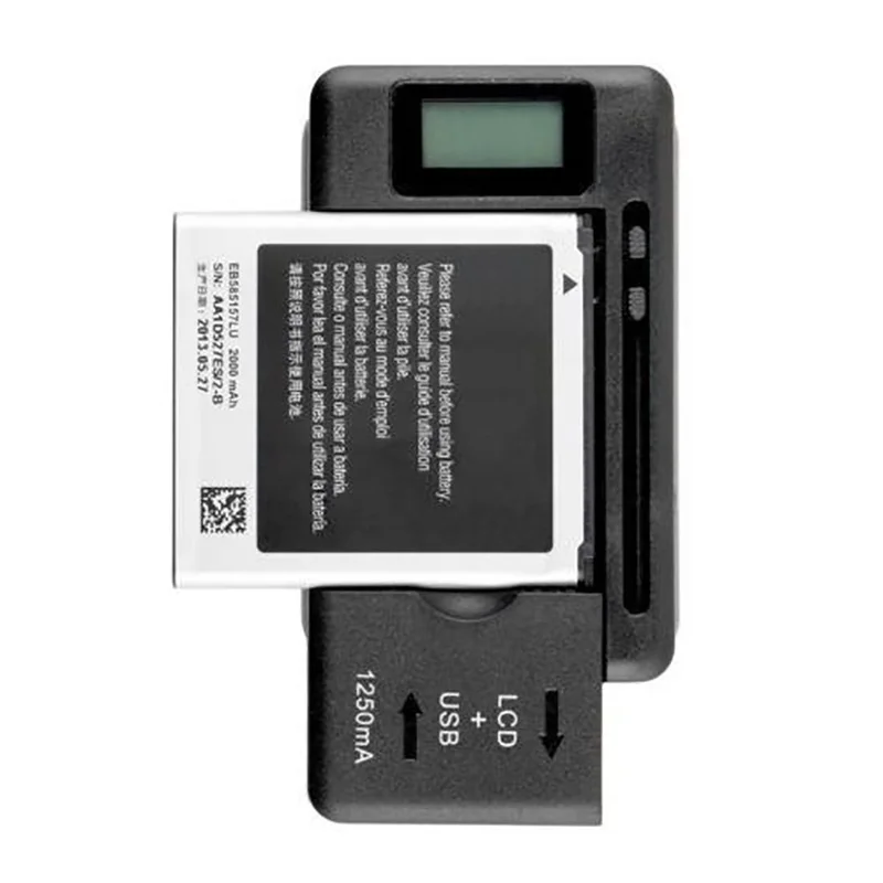 EUUKUS PLUG Universal Mobile Battery Charger USB-Port LCD Indicator Screen For Cell Phones Smart Charger2